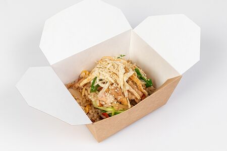 Рис жареный с кальмарами