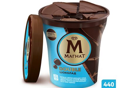 Магнат double мороженое шоколадное