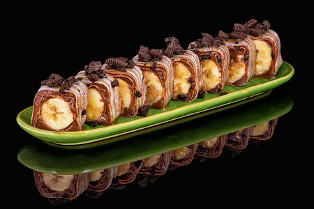 Шоколадно-банановый ролл