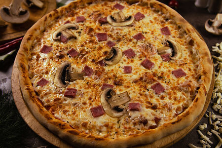 Пицца Бекон с грибами