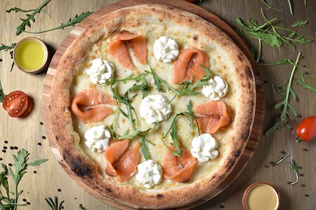 С лососем и сырным кремом