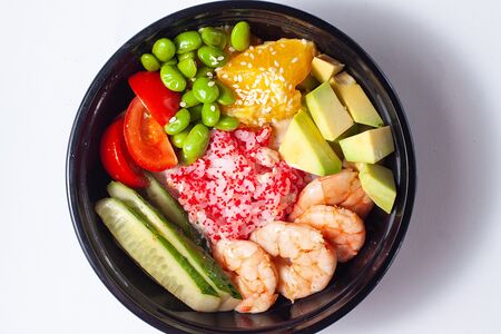 Поке с тигровыми креветками