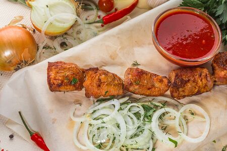 Шашлык из филе бедра индейки