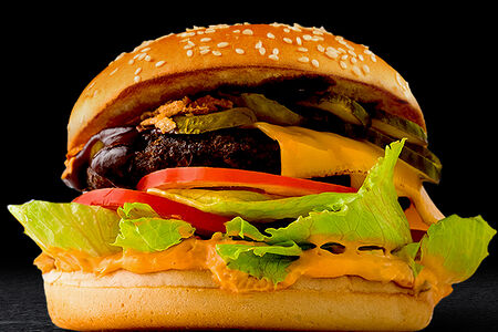 Бургер с котлетой из говядины