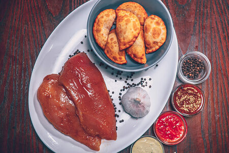 Чебуречки с курицей