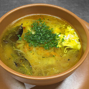 Уха с лососем