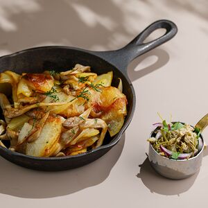 Жареный картофель с грибами