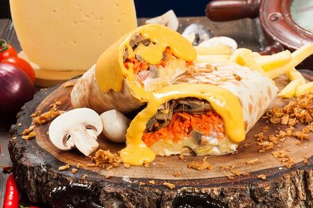 Шаурма Грибной пират с сыром