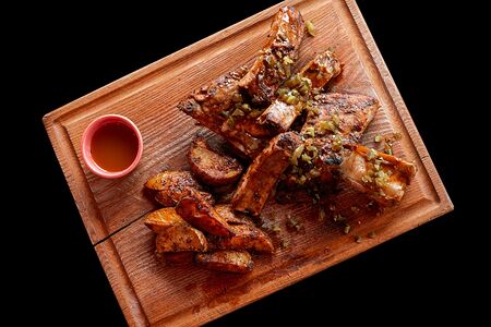 Ребрышки в медово-горчичном соусе