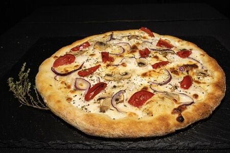 С курицей и грибами