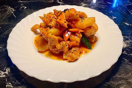 B2c Свинина с ананасами в томатном соусе