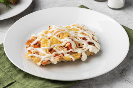 Отбивная из курицы с овощами