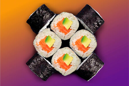 Маки ролл Сяке с авокадо