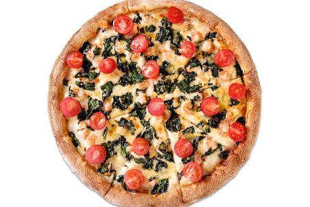 Пицца Сливочный лосось на традиционном тесте