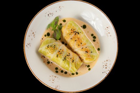 Голубцы с креветкой и крабом