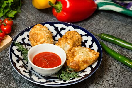 Манты жареные