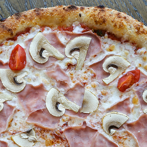 Пицца Грибная с ветчиной