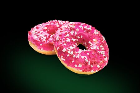 Пончики клубничные