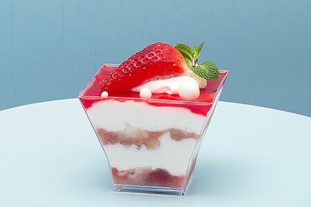 Десерт Клубнично-банановый