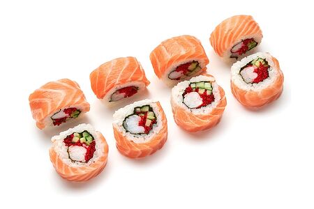 Окане лосось креветка