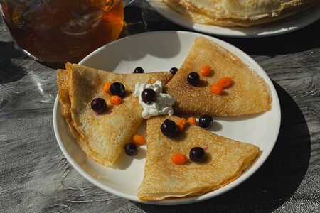Блины с сгущенкой