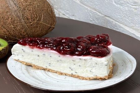 Чизкейк вишня и семена чиа