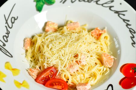 Паста с лососем