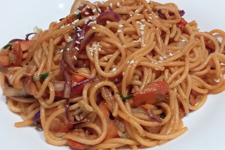 Лапша с курицей