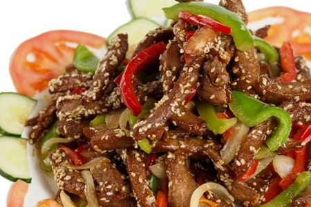 244 Свинина в специях с болгарским перцем