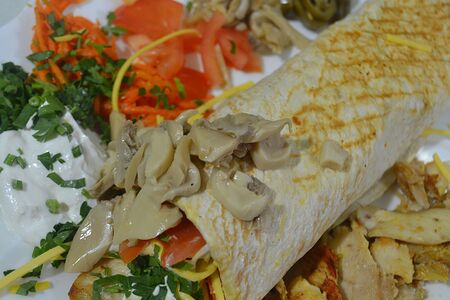 Шаурма с грибами