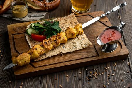 Шашлык из куриной грудки