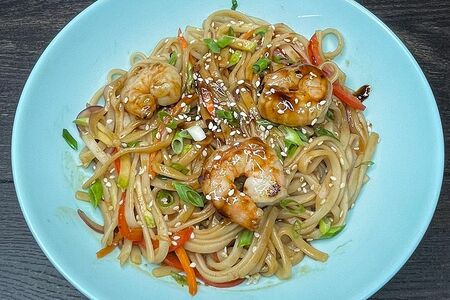 Удон с креветкой