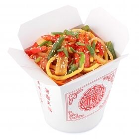 Вок со с овощами в сливочном соусе