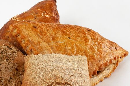 Слойка гречневая с домашним сыром и шпинатом