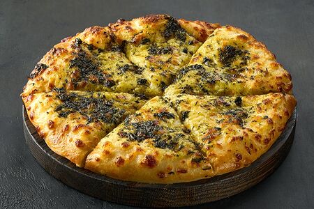 Хачапури по-мегрельски с соусом песто