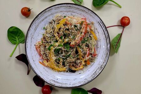 Тёплый салат Телячья нежность