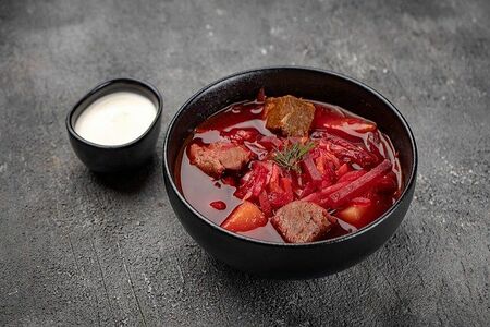 Борщ на говяжьем бульоне