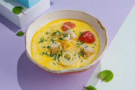 Сливочный суп из белой рыбы