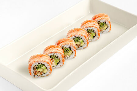 Ролл опаленный лосось 6 шт