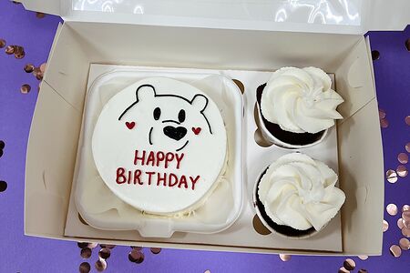 Набор №8 бенто и 2 капкейка с мишкой