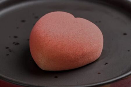 Сердце- мусс малиновый с белым шоколадом