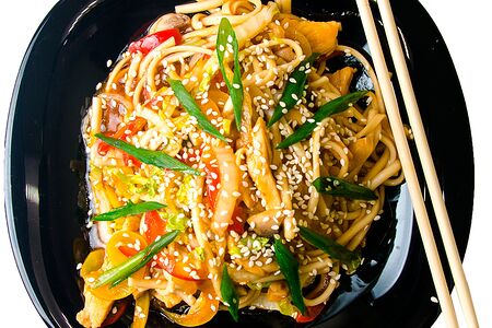 Вок с курицей