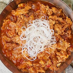 Բադի միս գարեջրով կրակի վրա