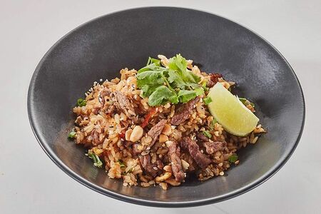 Тяхан с рисом и говядиной