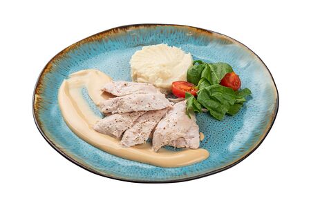 Куриная грудка с пюре из сельдерея