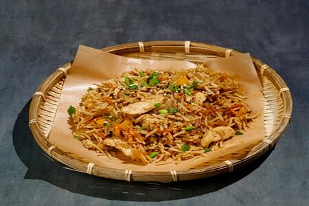 Рис с яйцом