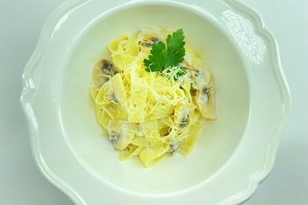 Феттуччине с грибами