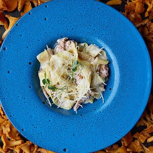 Паста тальятелле с грибами