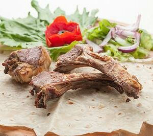 Шашлык из бараньей корейки