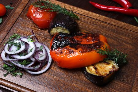 Овощи на мангале